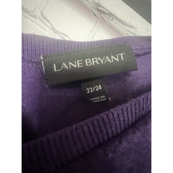 Lane Bryant Plus Size Purple Sweater Size 22/24 - Picture 2 of 3